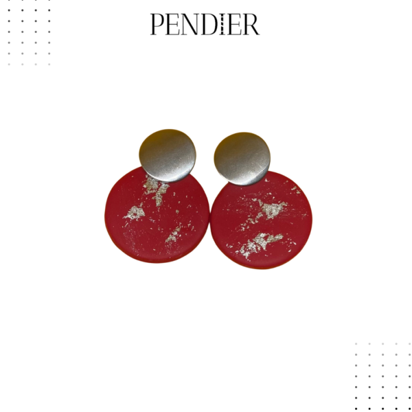 Pendientes arcilla rojo