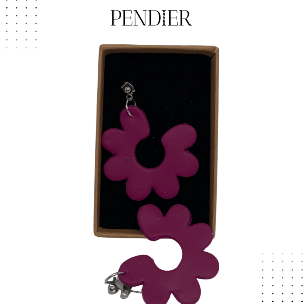 Pendientes arcilla morado